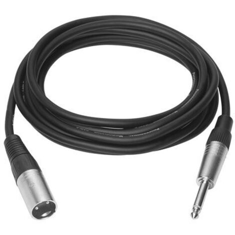 Da Xlr m a jack mono 6,35 mm
