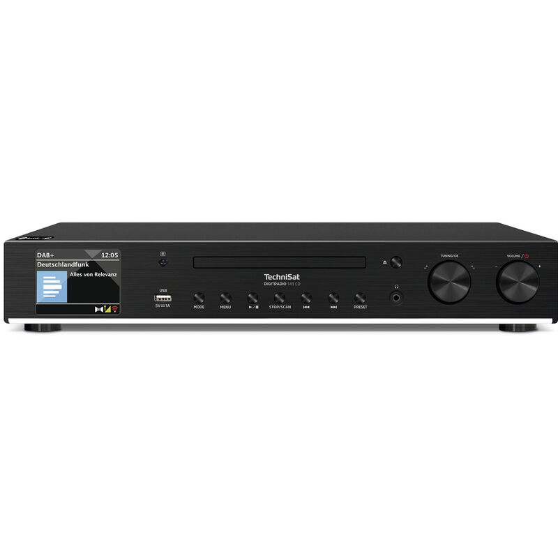 Technisat - digitradio 143 cd Radio-Adapter dab, dab+, Internet, ukw aux, Bluetooth®, cd, usb, wlan, i
