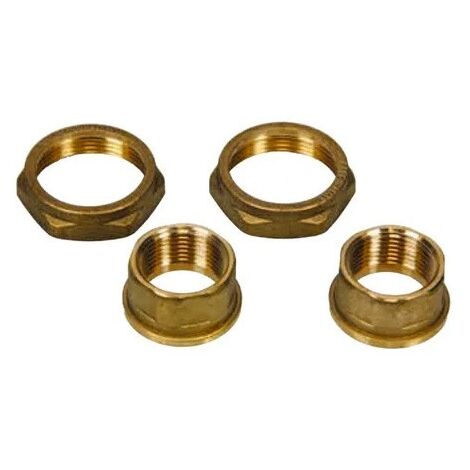 DAB Kit Raccordi Bocchettoni in Ottone 3/4" F, Compatibile con Circolatori e Pompe in Linea, Peso 0.4 Kg - 547121130