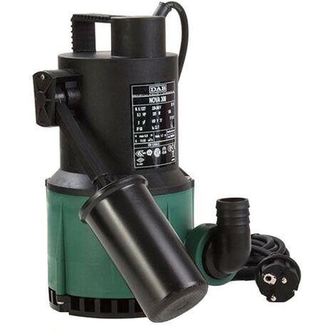 DAB – Pompe vide cave automatique – Flotteur intégré – Débit 0-250 l/min – Hauteur de refoulement 10,2 m – Pour eaux claires – IP68 - 600M-A