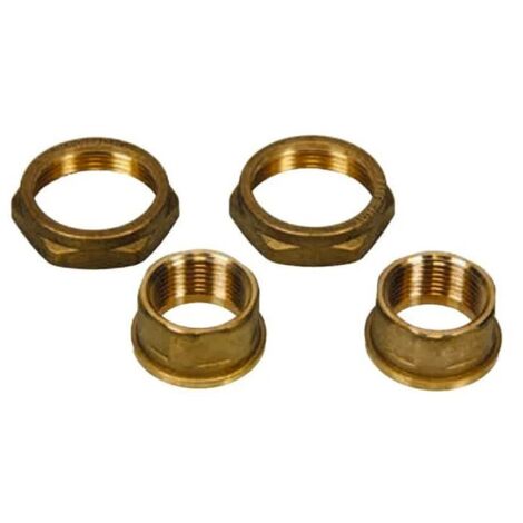 Dab Pumps Kit raccordi bocchettoni in ottone 1/2" F per circolatori e pompe in linea 547121120