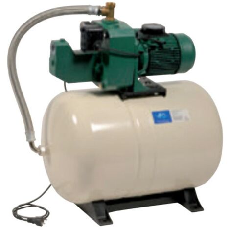 DAB – Surpresseur 100L AQUAJETGWS151100M – Pompe à eau 1,1 kW – Débit max 4,2 m3/h – Hauteur d'aspiration 8m – Réservoir horizontal à diaphragme
