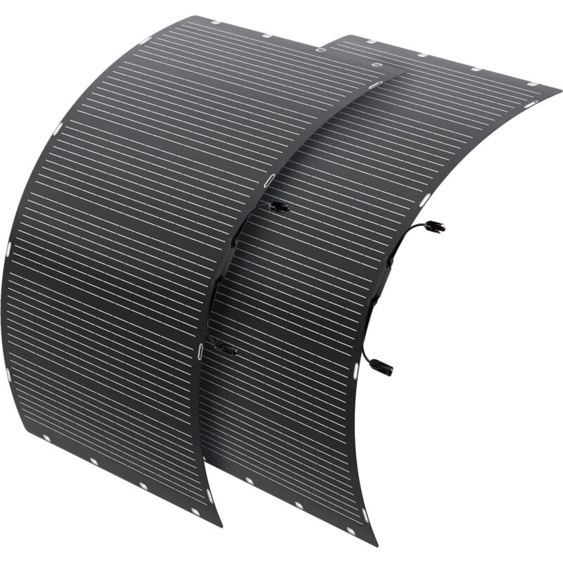 Dabbsson - Panneau solaire flexible 200 w avec modules solaires haute efficacité, étanchéité IP68, chargeur hors réseau pour camping-car, bateau,