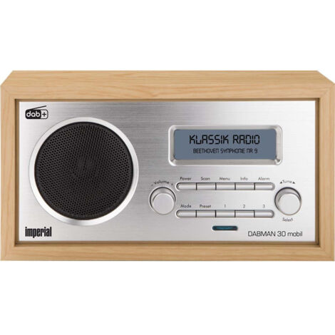 Dabman 30 mobiles dab fm radio holz