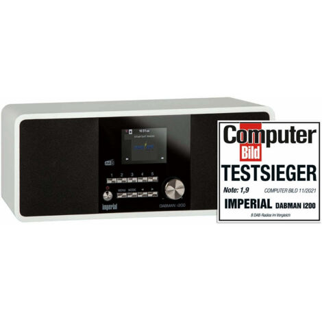 Dabman i200 multifunctional stereo radio dab  fm  internet white 31348300 31348300 31348300 31348300 31348300
