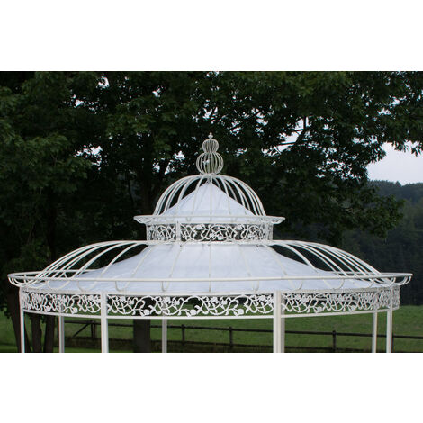 Dach für Luxus Pavillon Romantik weiß Ø 350 cm