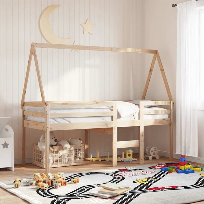 Dach Für Kinderbett 209x85, 5x88 Cm Massivholz Kiefer Vidaxl