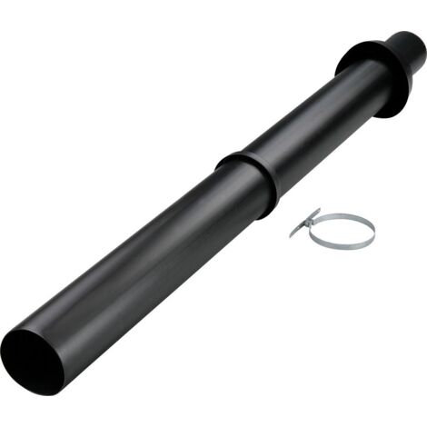 Dachdurchführung DN 160/186, schwarz PP schwarz, 1 m über Dach, ohne Zuluft - 87090942 von Buderus