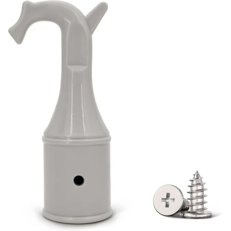 Dachlukenhaken – Dachbodenhaken für Dachbodentreppen, praktisches Dachzubehör, grauer Kunststoffhaken, zum Öffnen von Fenstern an schwer zugänglichen Stellen