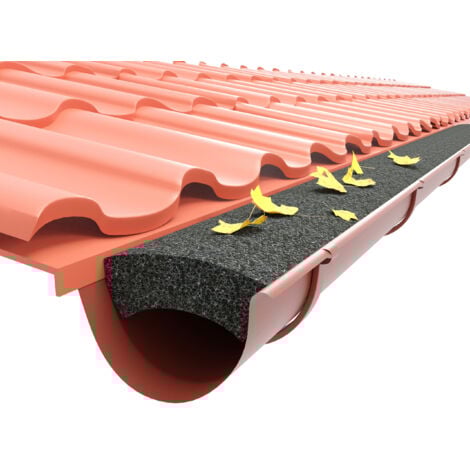 BIM FURNITURE Dachrinnenfilter 125 mm 10 lfm (8 x 1,25 m) Standard-Schaumstoff Optimum