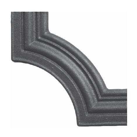 Décor d'angle pour moulure fonte