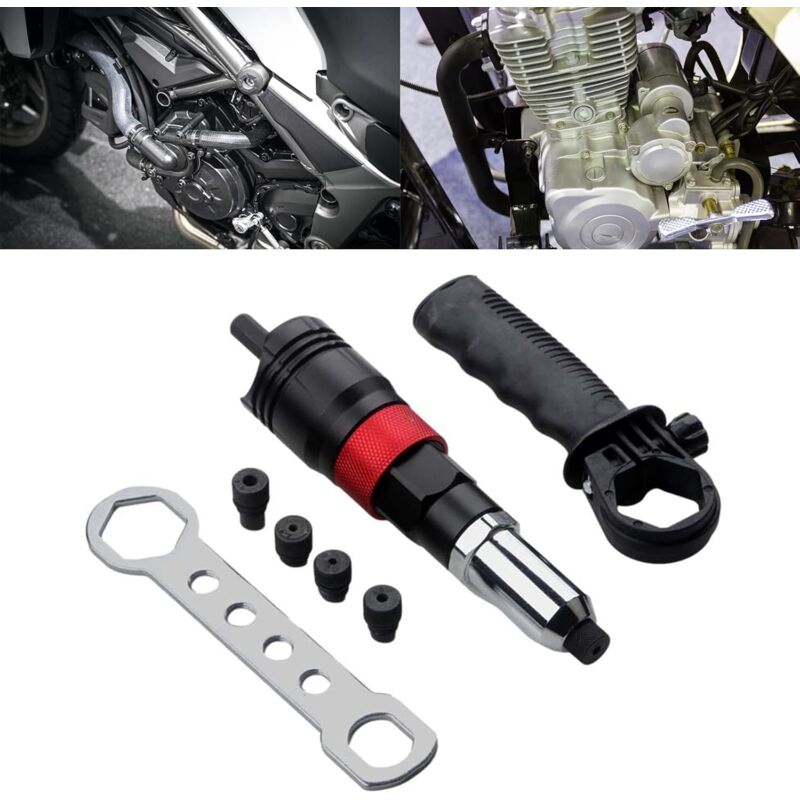 D'adaptateurs Rivets Strong Rivets Avec Poignée Grip Riveter Drill Converters Force Electric Forcement Pour Les Rivets Rapides