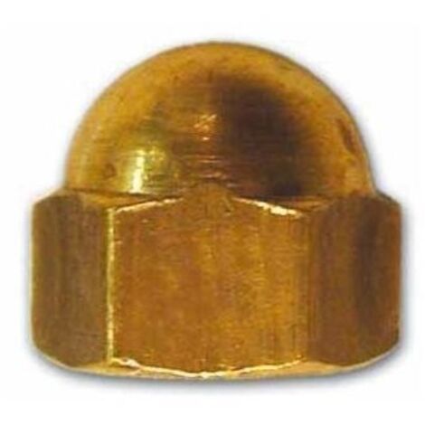 Dadi Ciechi in ottone lucido fresato 12 mm confezione 100 pz