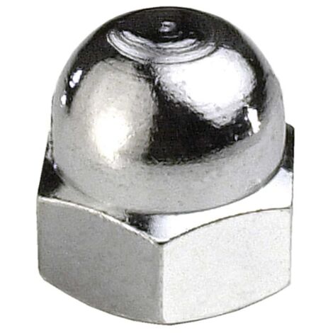 Dadi ciechi ottone cromo mm 8 pezzi 6 - masidef