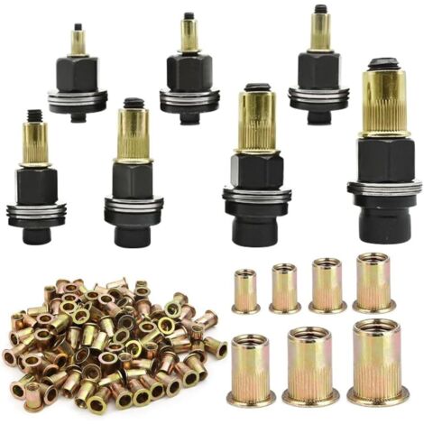 Pistola rivettatrice manuale con mandrini M3 M4 M5 M6 M8 M10 M12.Art-01123