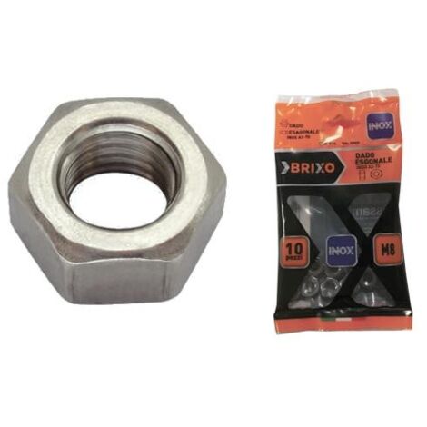 DADI ESAG.INOX BRIXO CF10PZ.UNI 5588 M8