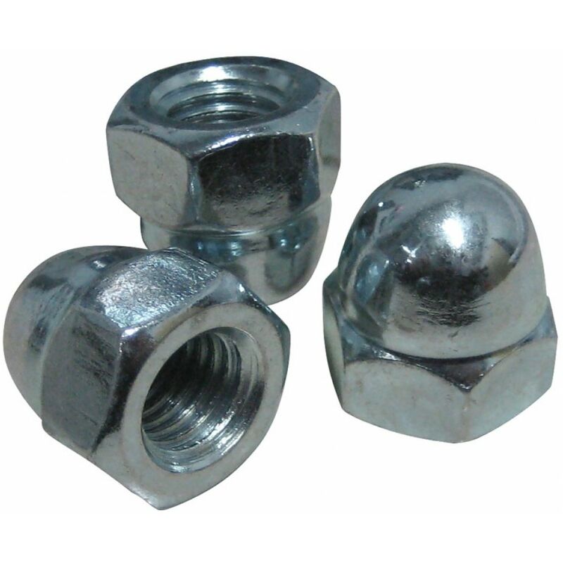 Image of Dado esagonale cieco - acciaio zincato - confezione 50 pezzi - 14 mm