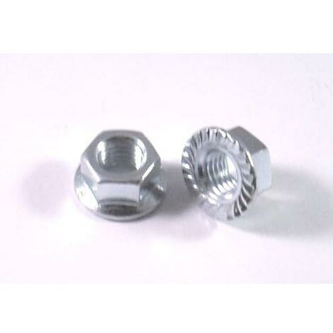 DADI ESAGONALI CON FLANGIA DENTELLATA ZNC DIN6923 mm.8 - 500Pz