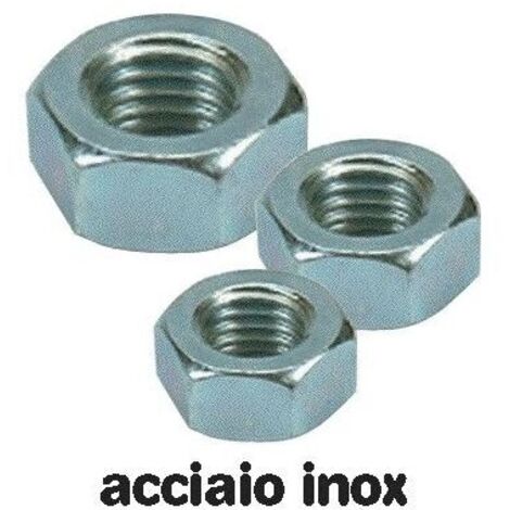 Dadi Esagonali Medi in Acciaio Inox classe 70 misura 10 mm conf. 200 pz