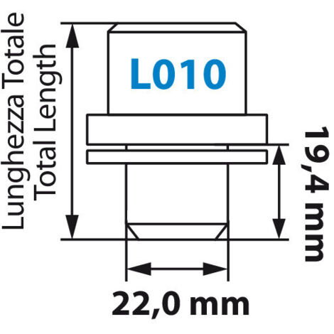 Dadi piatti, kit 4 pz - Original - L010