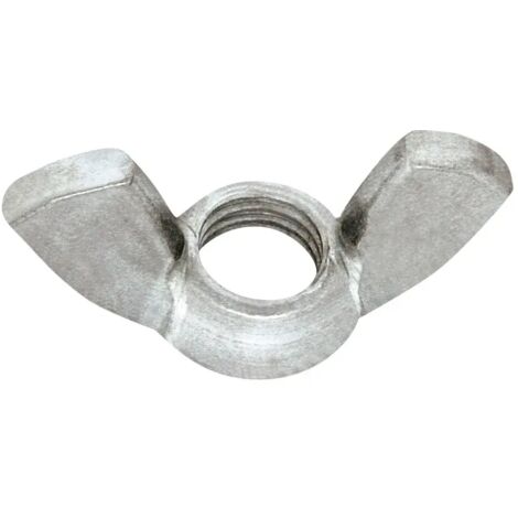DADO AD ALETTE ZINCATO  DIAMETRO 6 MM