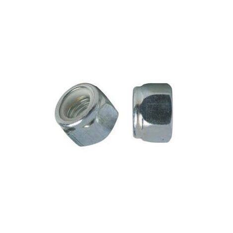 DADO AUTOBLOCCANTE ZINCATO IN BLISTER- - M 6 in blister pz.15 (A) - 5 blister AMBROVIT