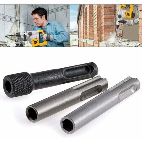 Dado convertitore UlisemSupport - Punta da trapano magnetica SDS da 60 mm con gambo esagonale da 1/4"