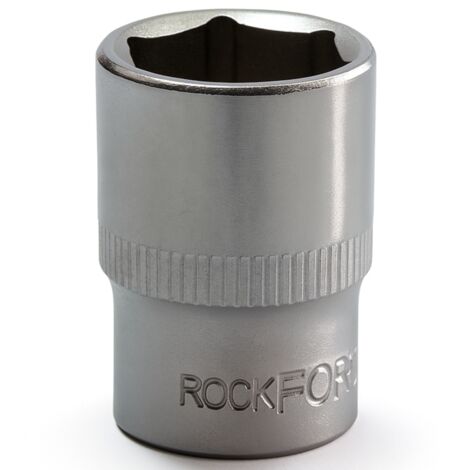Dado de 6 puntas ROCKFORCE de 1/4" y 10 mm Cr-V