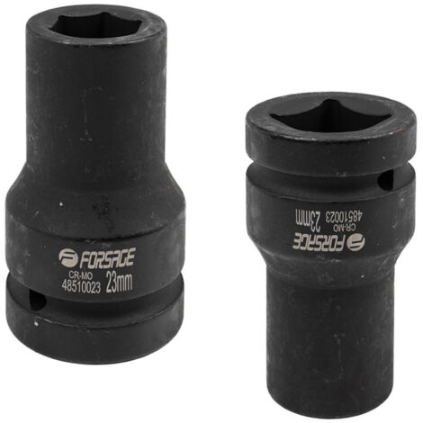 Dado de impacto profundo de 23 mm y hexágono interior de 1"