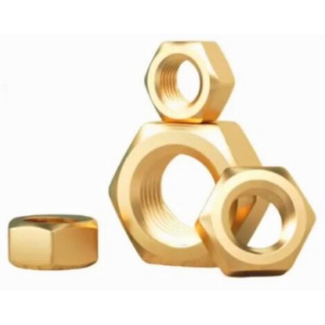 DADO ESAGONALE IN OTTONE  DIAMETRO 6 MM