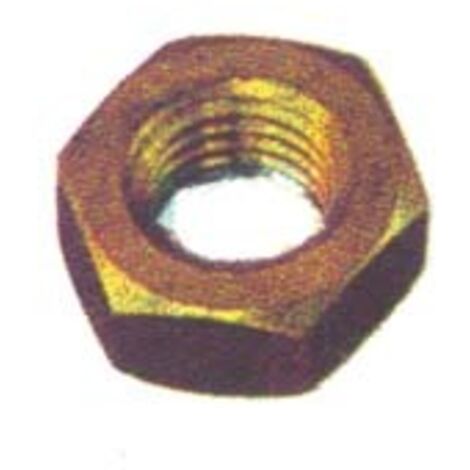 DADO ESAGONALE MEDIO IN OTTONE- - mm.10 - 25 pezzi