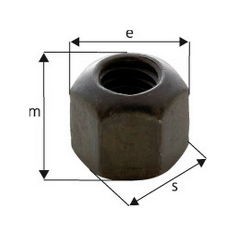 Image of Format - Dado Esagonale, Senza Base, Filettatura: M14 , 6 Punto s / s 22 Piatti Mm, Costa All'E 24,50 Millimetri, Altezza m: 21 Mm, Altezza r: 20 Mm