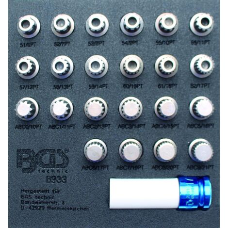 DADO ESTRATTORE ANTIFURTO VOLKSWAGEN BGS TECHNIC
