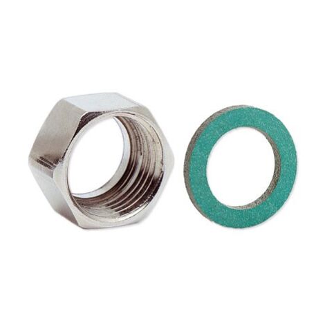 Dado G 1/2" con guarnizione "KLINGERSIL C4324" x tubo DN12 AISI304 (W-S) A02-0010-00724