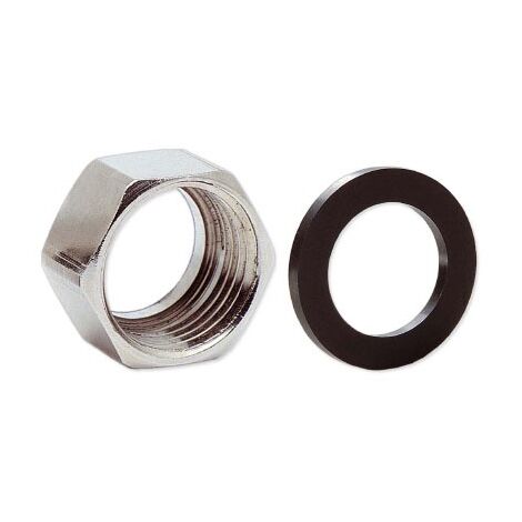 Dado G 1" con guarnizione NBR per tubo DN12 AISI316L (G) A02-0010-01830
