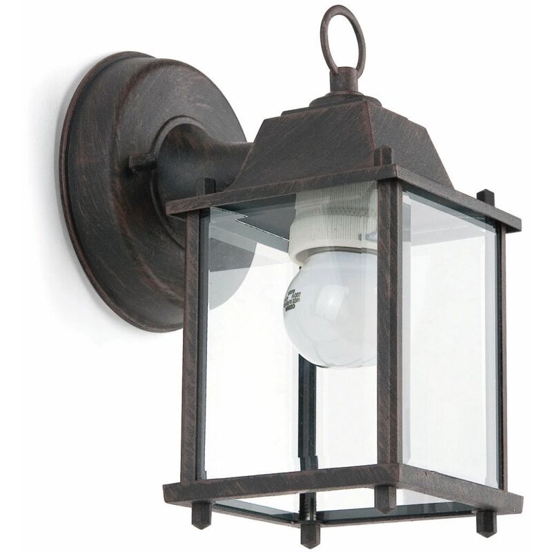 

Faro Barcelona - DADO Aplique de pared exterior 71606 - MARRON OXIDO