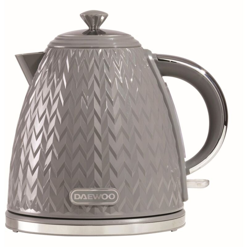 Daewoo - Dark Grey Argyle 1.7L Jug Kettle