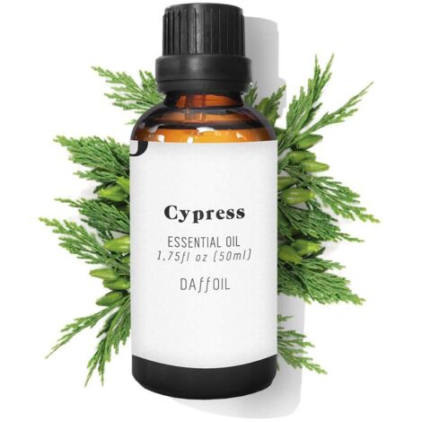 Daffoil Zypresse ätherisches Öl 50ml pure ORGANIC 100% natürliche ökologische Aromatherapie Luftbefeuchter