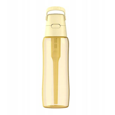 Dafi SOLID 0,7 l Gelbe Butterfilterflasche mit Strohhalm – DODA & DAFI Edition