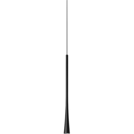 DAFNE SP/I - SOSPENSIONE NERA IN ALLUMINIO A LED 213LM 3000K 7W AD INCASSO