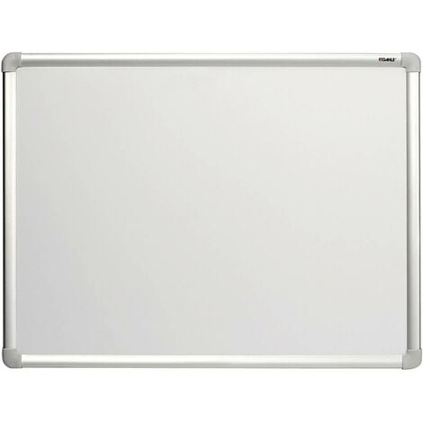 Dahle Tableau blanc Basic Board 96150 (l x H) 600 mm x 450 mm blanc laqué format paysage ou portrait, boîte de rangemen