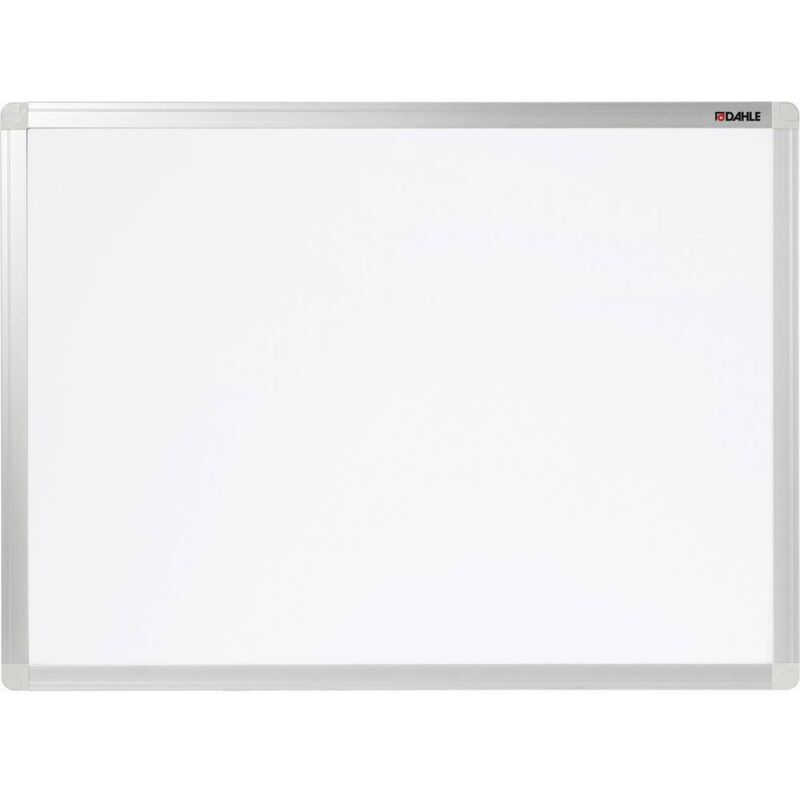 Tableau blanc Basic Board 96151 (l x h) 900 mm x 600 mm blanc format paysage ou portrait, boîte de rangement four - Dahle