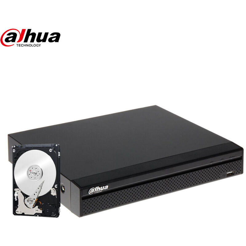 8 channel hybrid cloud 1080N H265+ dvr with 1 tb hard disk DH-XVR4108HS-X1 - Dahua