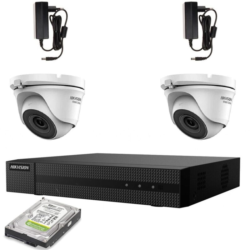 Video surveillance kit 2 cameras 5 mpx dvr 4 canaux hd 500GB - Hikvision