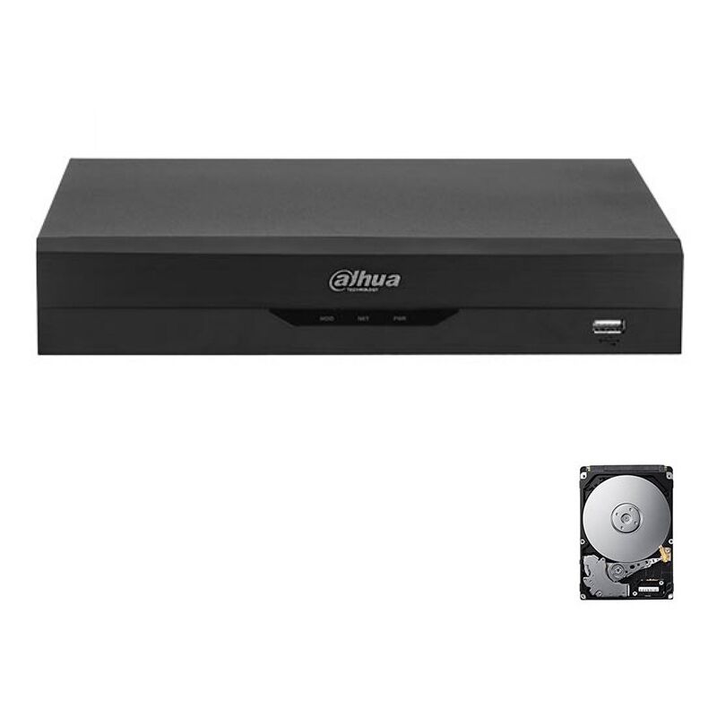 Dvr 16 channel hybrid wizsense ai video analysis XVR4116HS-I ahd hd 2 tb - Dahua