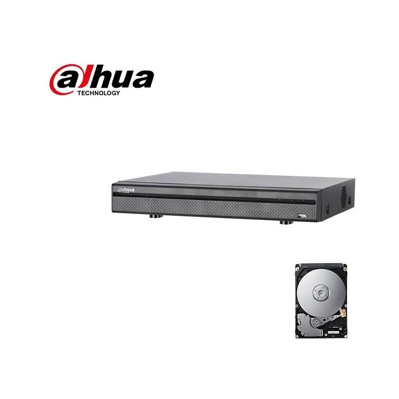Dvr 8 channels XVR5108HS-4KL-X 8 mpx ultra hd 4K 5IN1 P2P ivs video analytics hard disk 2TB - Dahua