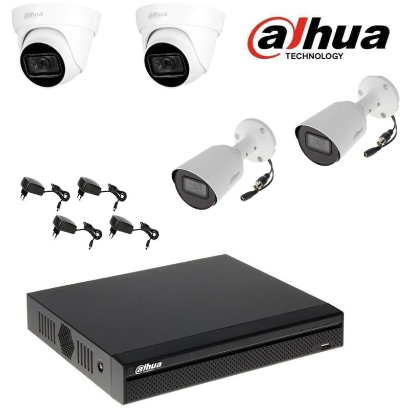 Dahua - dvr video surveillance kit 4 canaux 4 cameras 2 mpx