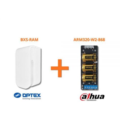 Dahua e Optex barriera esterna antimascheramento + trasmettitore BXS-RAM - ARM320-W2-868