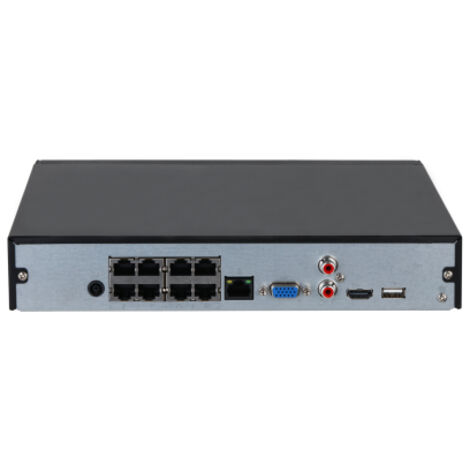 Dahua – Enregistreur IP 8 caméras 12 Mpx – Compression H.265+ – Accès à distance – Alimentation PoE 8 ports – HDMI/VGA