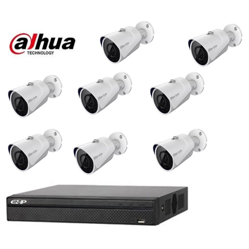 Dahua - ip video surveillance kit 8 cameras 2 mpx